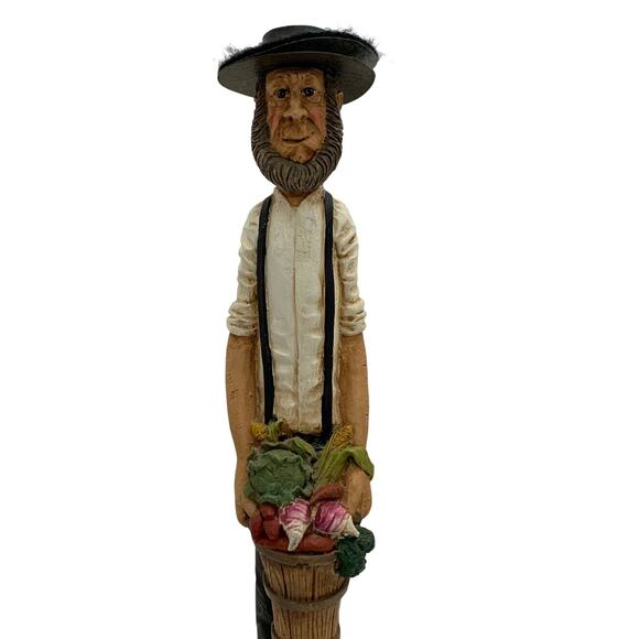 Jim Shore Amish Family Resin Figurines Farming Primitive Rustic Set of 4 1992 - Picture 7 of 16